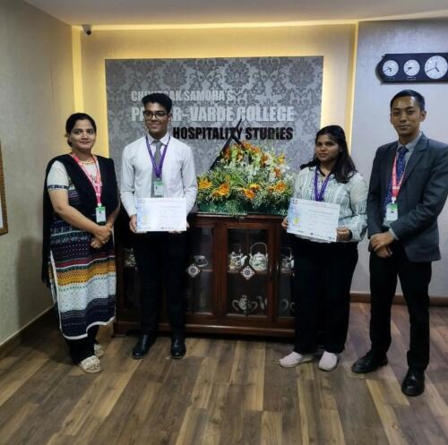 Winners of Flower Arrangement Competition held at Anjuman Islam